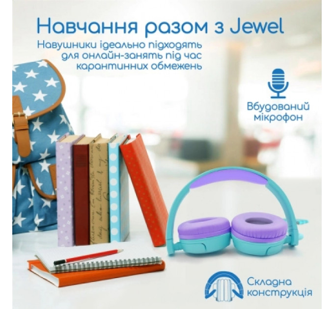 Навушники Promate Jewel Aqua (jewel.aqua)