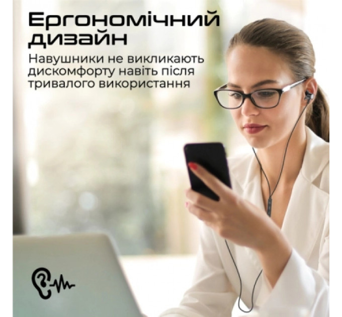 Навушники Promate Silken-C Black (silken-c.black)