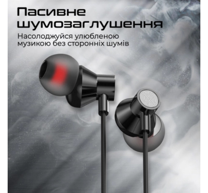 Навушники Promate Silken-C Black (silken-c.black)