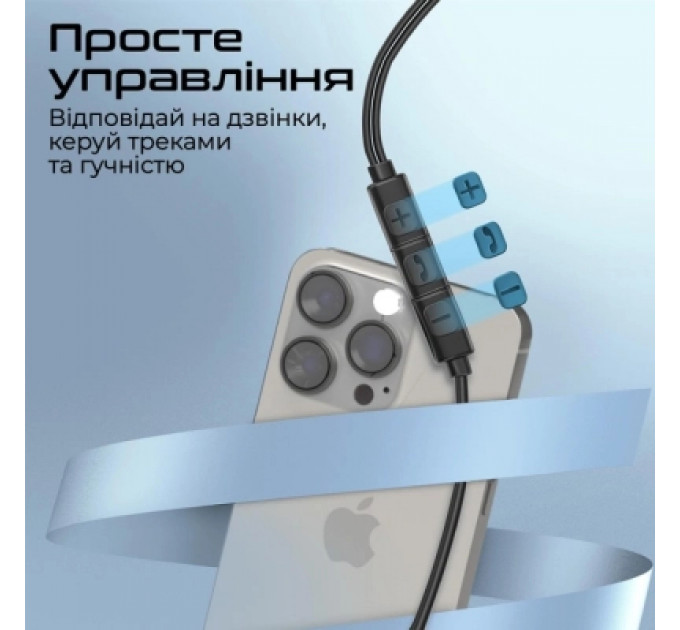 Навушники Promate Silken-C Black (silken-c.black)
