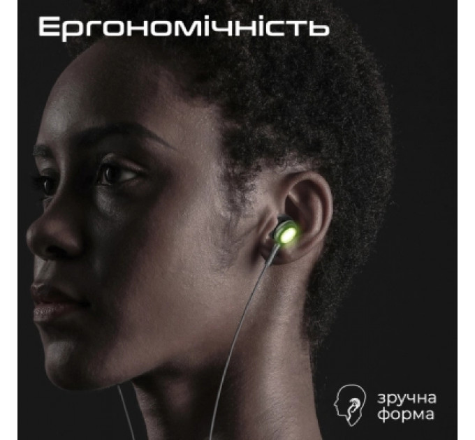 Навушники Promate LumiBuds-C Black (lumibuds-c.black)