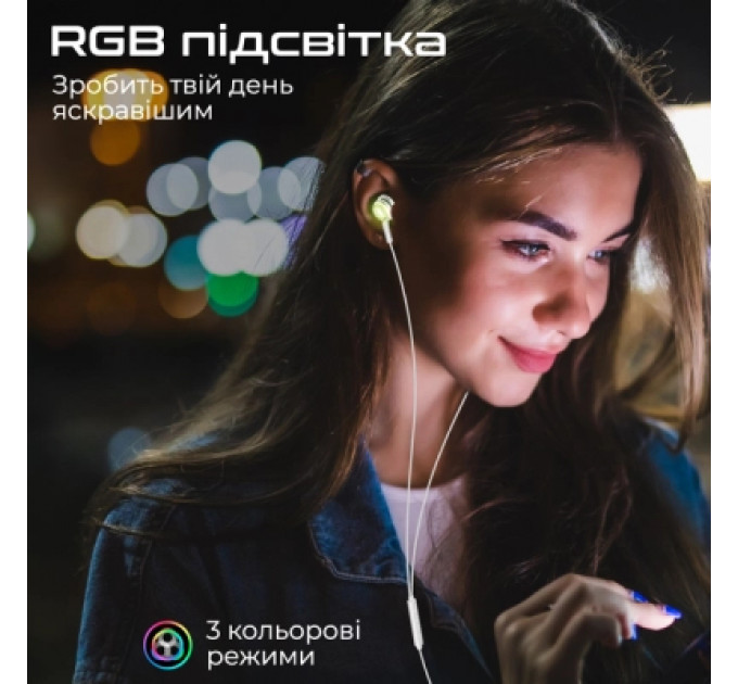 Навушники Promate LumiBuds-C Silver (lumibuds-c.silver)