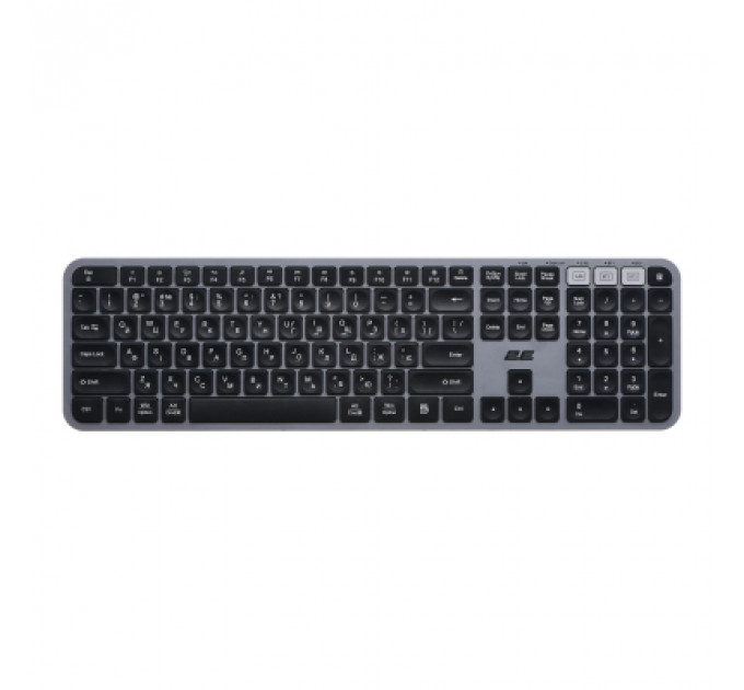 Клавіатура 2E KS240 Wireless USB/Bluetooth UA Grey (2E-KS240WG_UA)