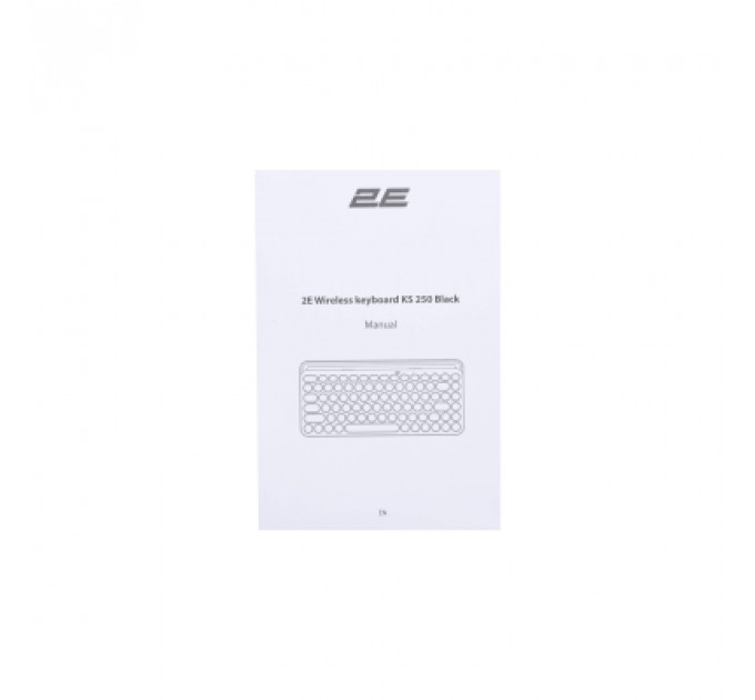 Клавіатура 2E KS250 Wireless USB/Bluetooth UA Black (2E-KS250WBK_UA)