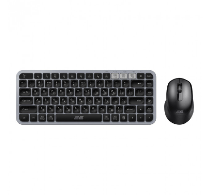 Комплект 2E MK430 Wireless/Bluetooth UA Black/Grey (2E-MK430WBGR_UA)