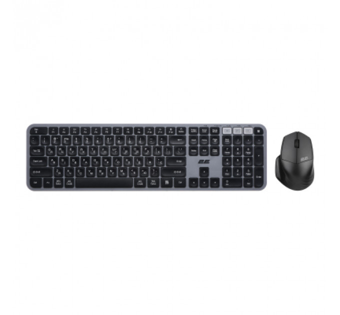 Комплект 2E MK440 Wireless/Bluetooth UA Black/Grey (2E-MK440WBGR_UA)