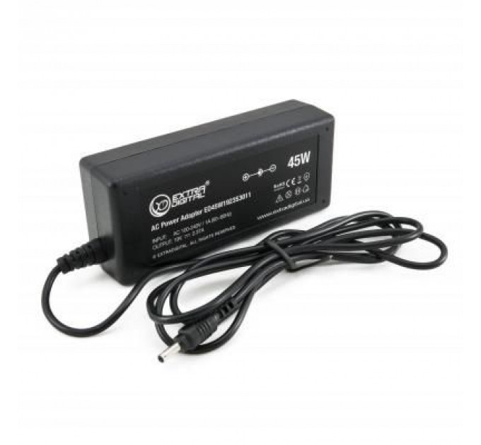 Блок живлення до ноутбуку Extradigital Asus 19V, 2.37A, 45W (3.0x1.35) (PSA3835)