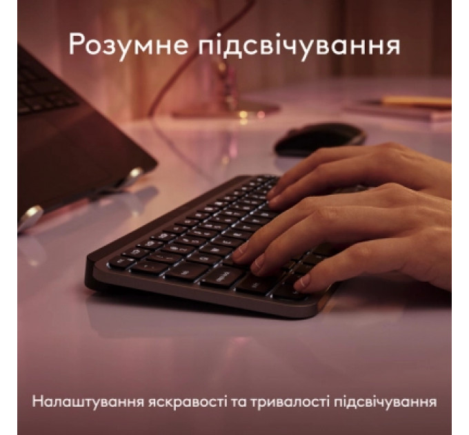 Клавіатура Logitech MX Keys Mini для MAC Wireless UA Space Grey (920-012652)