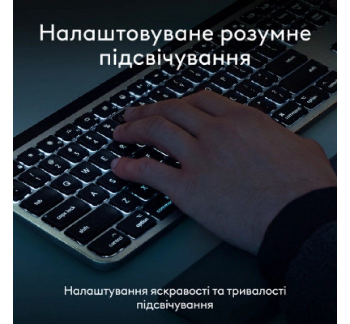 Комплект Logitech MX Keys S Combo для MAC Bluetooth/Wireles UA Space Grey (920-012845)