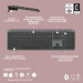 Клавіатура Logitech K950 Bluetooth/Wireless UA Graphite (920-012465)