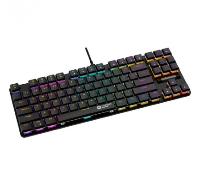 Клавіатура Canyon Cometstrike GK-50 RGB TKL USB UA Black (CND-SKB50-US)