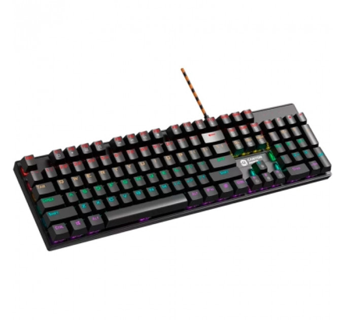 Клавіатура Canyon Deimos GK-4 Rainbow LED USB UA Black (CND-SKB4-US)