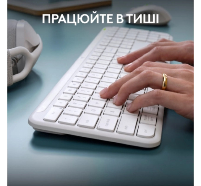 Комплект Logitech MK950 Bluetooth/Wireles UA Off-White (920-012491)