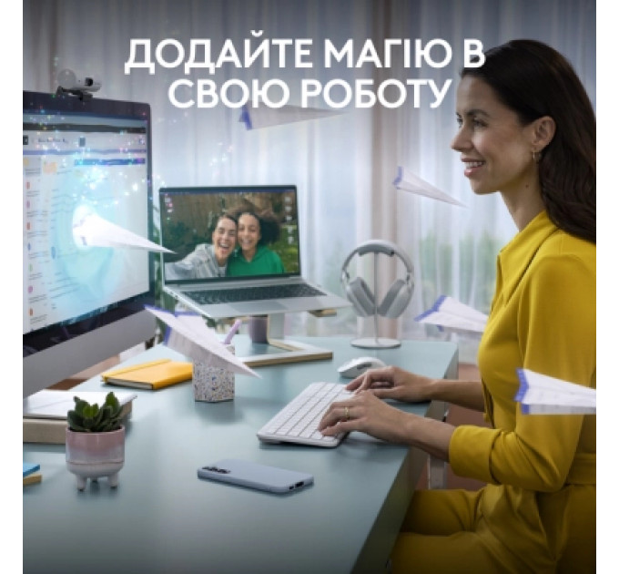 Комплект Logitech MK950 Bluetooth/Wireles UA Off-White (920-012491)