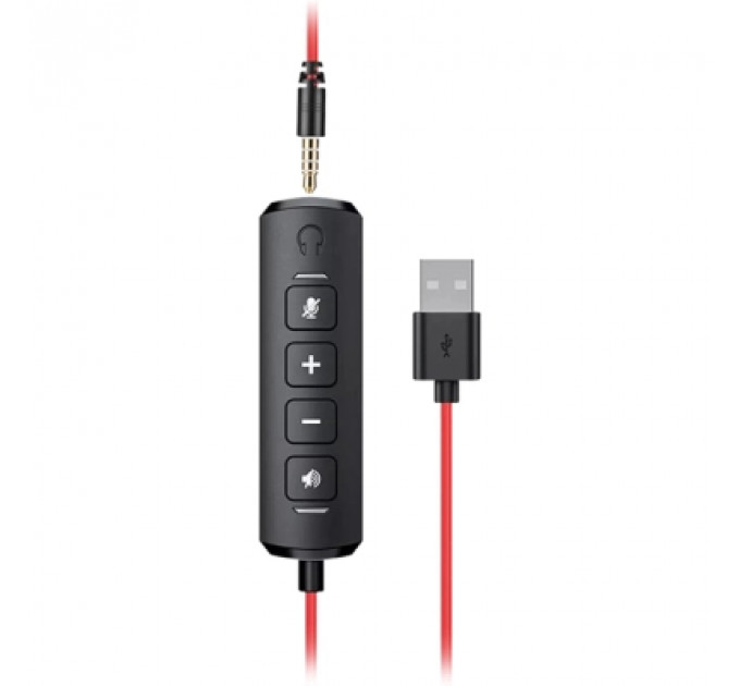 Навушники Canyon HS-07 PC Mic 3.5/USB 2.8 м Black (CNS-HS07B)