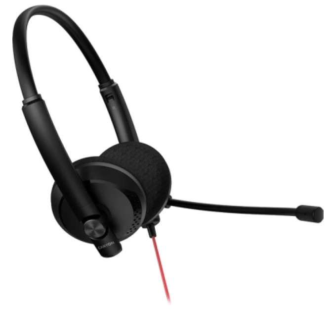 Навушники Canyon HS-07 PC Mic 3.5/USB 2.8 м Black (CNS-HS07B)