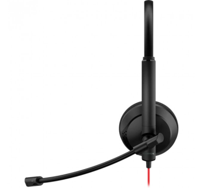 Навушники Canyon HS-07 PC Mic 3.5/USB 2.8 м Black (CNS-HS07B)
