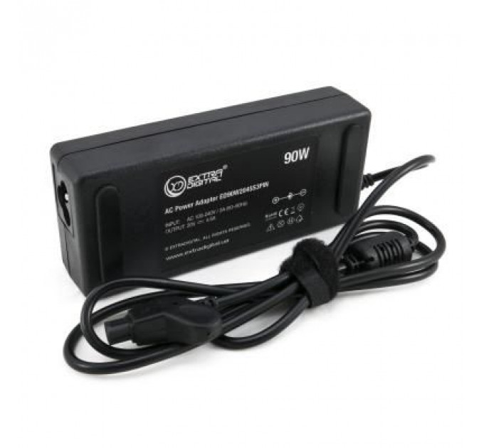 Блок живлення до ноутбуку Extradigital Dell 20V, 4.5A, 90W (3pins) (PSD3837)
