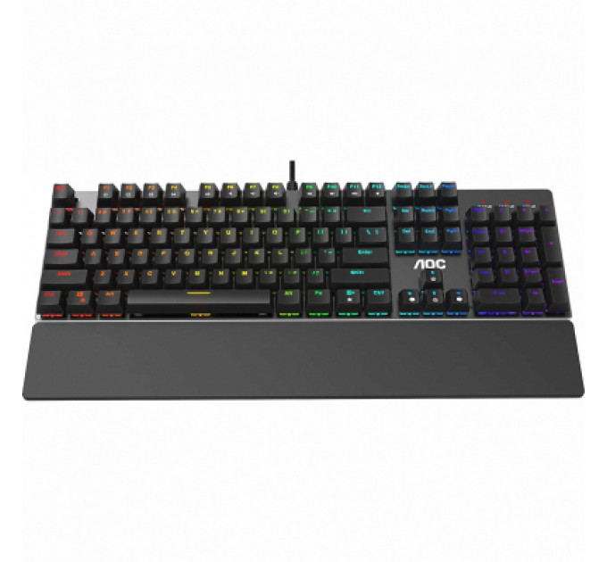 Клавіатура AOC GK500 RGB Outemu Red USB Black (GK500DR2R)