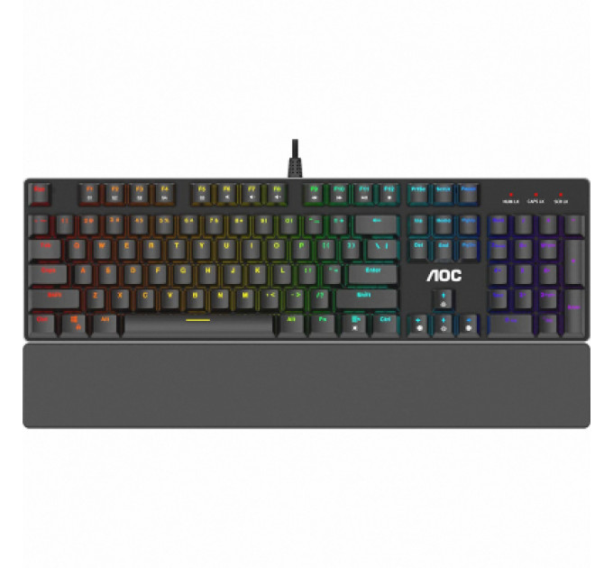 Клавіатура AOC GK500 RGB Outemu Red USB Black (GK500DR2R)
