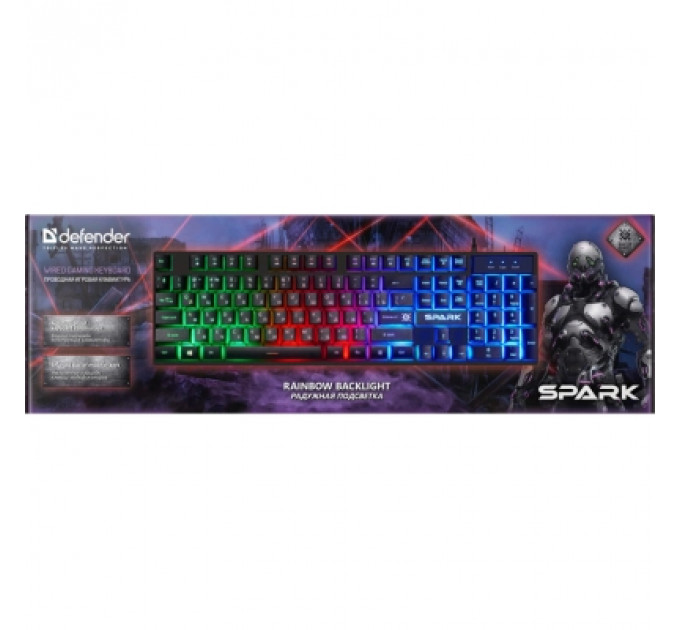 Клавіатура Defender Spark GK-300L USB UA Black (45302)