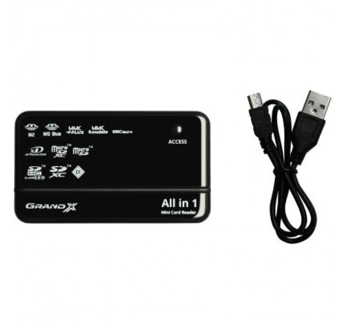 Зчитувач флеш-карт Grand-X CRX05Black