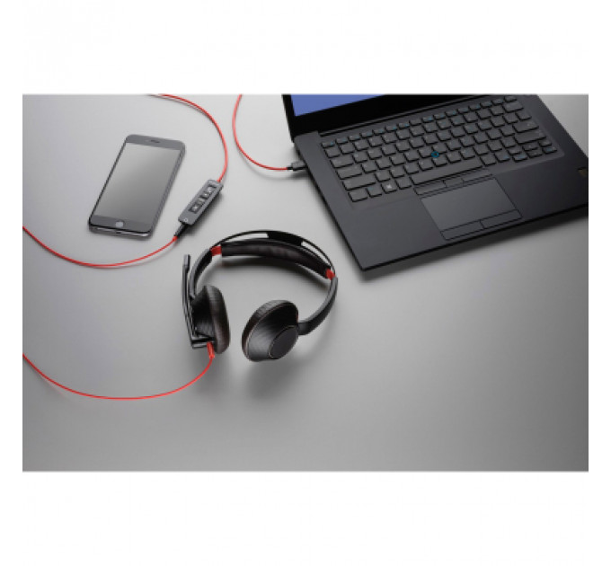 Навушники Poly BlackWire 5210 USB-A HS Mono Black (80R98AA)