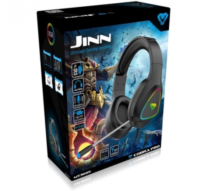 Навушники Media-Tech Cobra Pro Jinn RGB Black (MT3605)