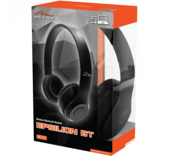 Навушники Media-Tech Epsilion Bluetooth Black (MT3591)