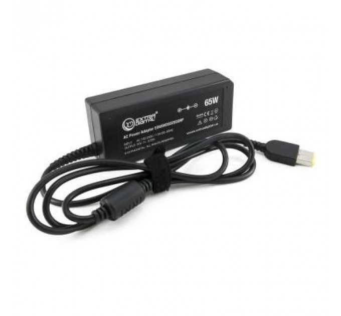 Блок живлення до ноутбуку Extradigital Lenovo 20V, 3.25A, 65W (11x4.5 Rectangular) (PSL3840)