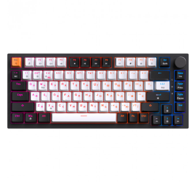 Клавіатура GamePro MK160B Hot-Swap Red Swich RGB USB UA Black (MK160B)