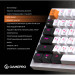 Клавіатура GamePro MK160W Hot-Swap Red Swich RGB USB UA White (MK160W)