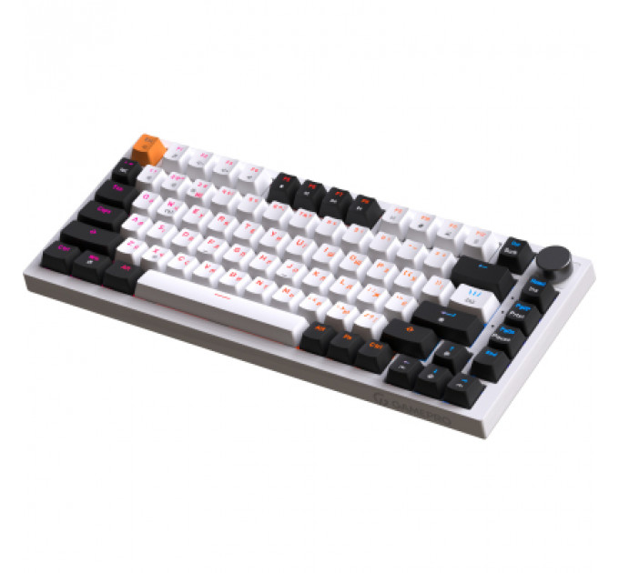 Клавіатура GamePro MK160W Hot-Swap Red Swich RGB USB UA White (MK160W)