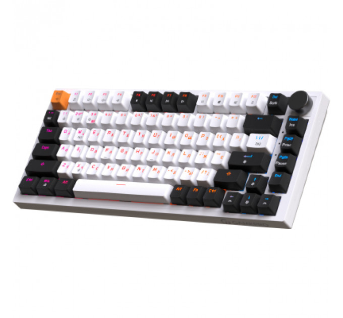 Клавіатура GamePro MK160W Hot-Swap Red Swich RGB USB UA White (MK160W)