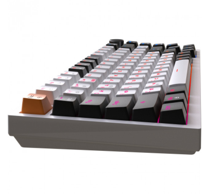 Клавіатура GamePro MK160W Hot-Swap Red Swich RGB USB UA White (MK160W)
