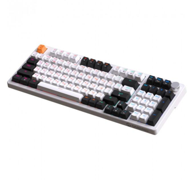 Клавіатура GamePro MK170W Hot-Swap Red Swich RGB USB UA White (MK170W)