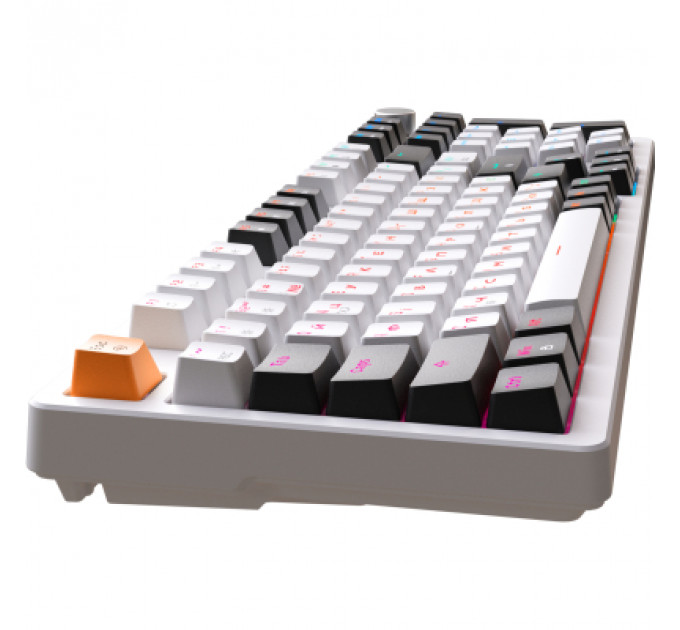 Клавіатура GamePro MK170W Hot-Swap Red Swich RGB USB UA White (MK170W)