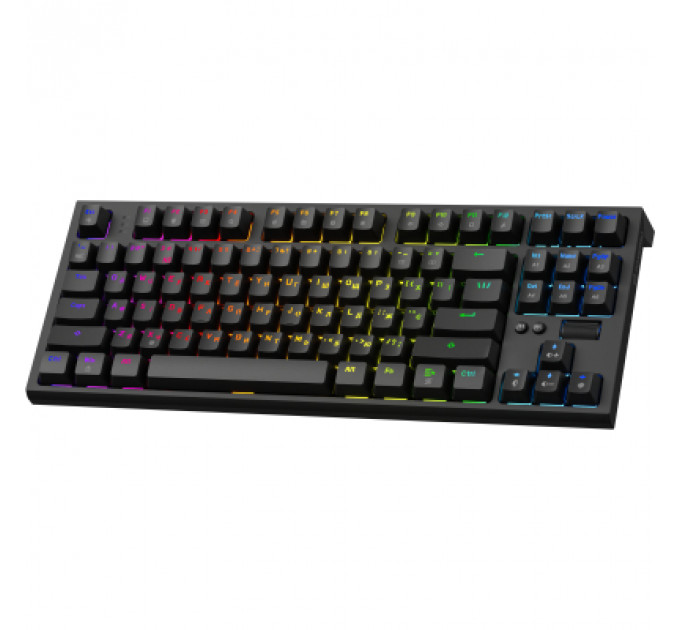 Клавіатура GamePro MK180B Hot-Swap Red Swich RGB USB UA Black (MK180B)