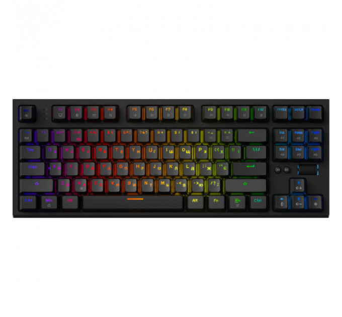 Клавіатура GamePro MK180B Hot-Swap Red Swich RGB USB UA Black (MK180B)