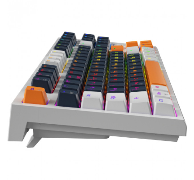 Клавіатура GamePro MK180W Hot-Swap Red Swich RGB USB UA White (MK180W)