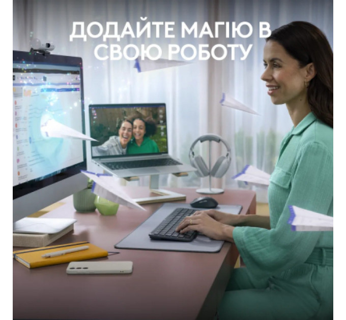 Комплект Logitech MK950 Bluetooth/Wireles UA Graphite (920-012490)