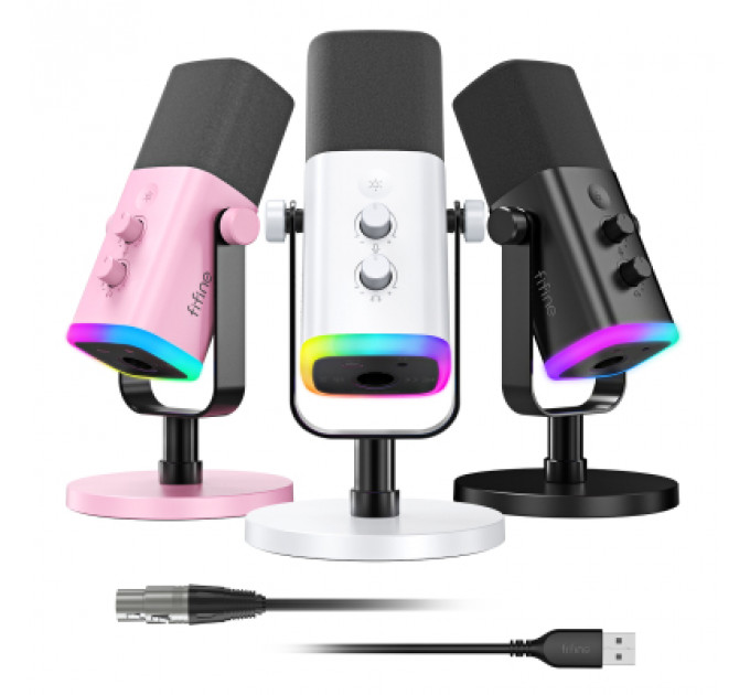 Мікрофон Fifine AM8W USB/XLR White (AM8W)