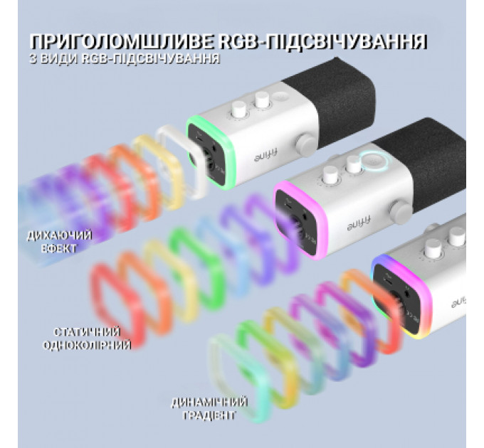 Мікрофон Fifine AM8W USB/XLR White (AM8W)