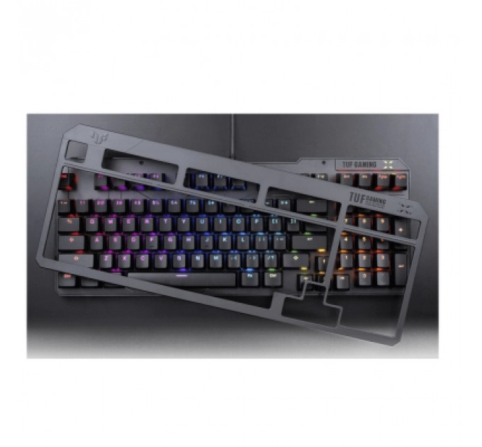 Клавіатура ASUS TUF Gaming K3 Gen II Opti-Mech RGB Red Switches USB UA Black (90MP0390-BKMA00)