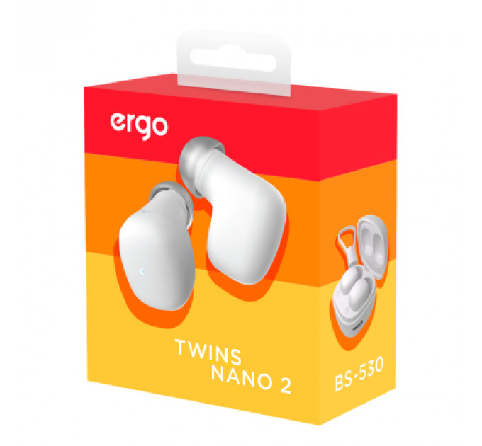 Навушники Ergo BS-530 Twins Nano 2 White (BS-530W)