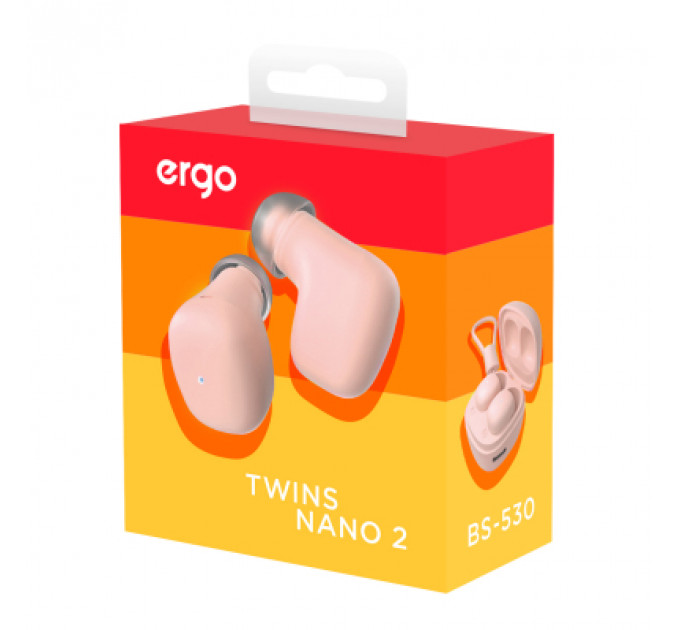 Навушники Ergo BS-530 Twins Nano 2 Pink (BS-530P)