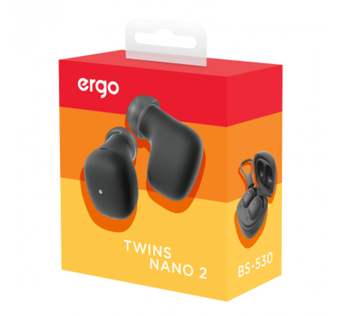 Навушники Ergo BS-530 Twins Nano 2 Black (BS-530K)
