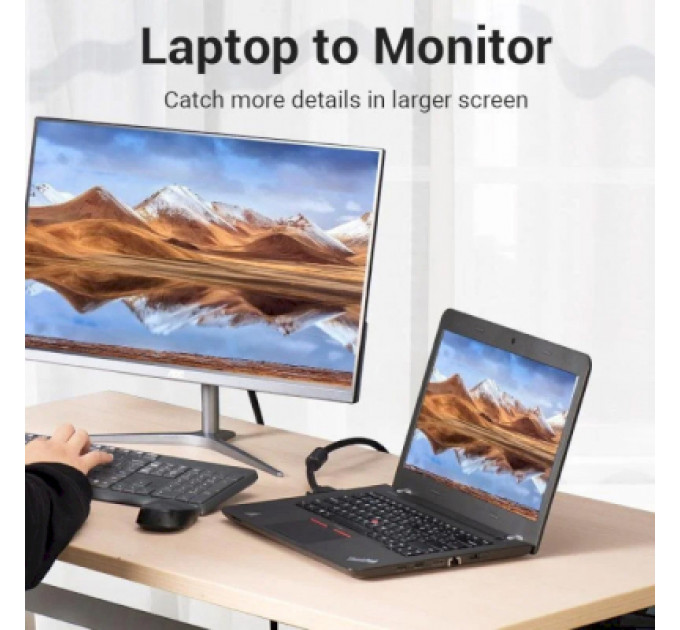 Кабель мультимедійний DVI to DVI 24+1pin 8.0m 2K 60Hz ferrite Vention (EAEBK)