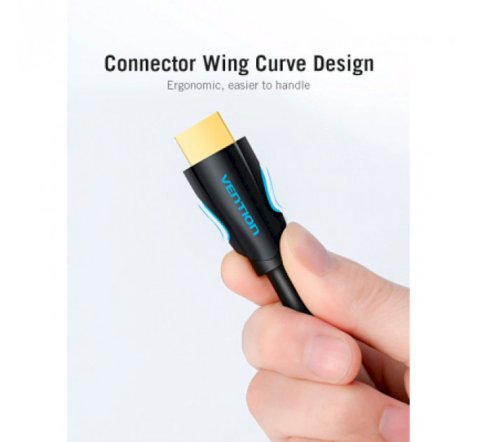 Кабель мультимедійний HDMI to HDMI 15.0m V2.0 4K 30Hz PVC Vention (VAA-M02-B1500)