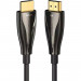 Кабель мультимедійний HDMI to HDMI 20.0m V2.0 Optical 4K 60Hz 18Gbps Dolby 7.1 PVC Black Zinc Alloy Vention (ALABQ)